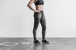 Nobull Jogginghose Damen Grau Camouflage | YUMV-12806