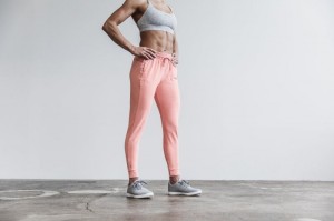 Nobull Jogginghose Damen Hellkoralle | PSBA-17064