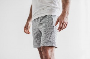 Nobull Knit Kurzes 8.5" Kurze Hose Herren Weiß Camouflage | USLY-62478