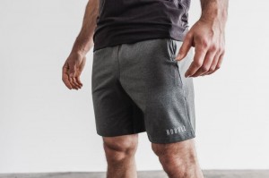 Nobull Knit Kurzes 8.5" Kurze Hose Herren Grau | IKMO-92853