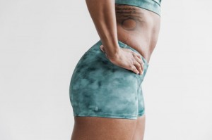 Nobull Kurze Hose Damen Blau Tiefesgrün | BCFW-61257