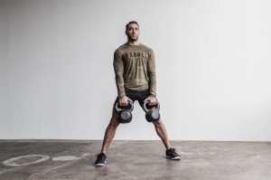 Nobull Long Sleeve Tee (Camo) T-shirts Herren Grün Camouflage | HIAE-79408