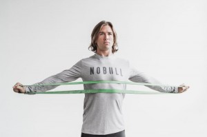 Nobull Long Sleeve Tee T-shirts Herren Hellgrau | KAXE-47925