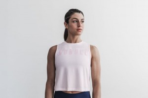 Nobull Muscle Muskelshirt Damen Blush | MZQD-24167