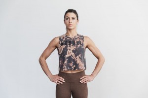 Nobull Muscle Muskelshirt Damen Braun Schwarz | JSER-64593