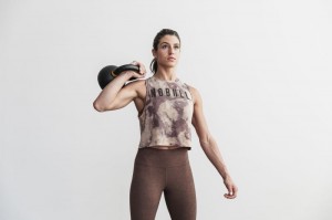 Nobull Muscle Muskelshirt Damen Braun | YGKU-36124