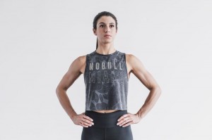 Nobull Muscle Muskelshirt Damen Grau | WFXM-17508