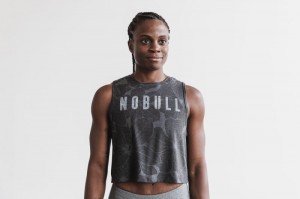 Nobull Muscle Muskelshirt Damen Grau | XRNU-12057