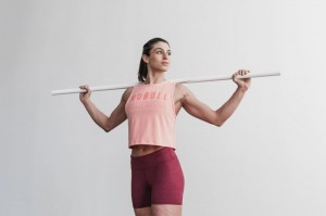 Nobull Muscle Muskelshirt Damen Hellkoralle | DNMK-61037