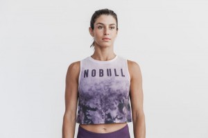 Nobull Muscle Muskelshirt Damen Lila | SZKP-19238