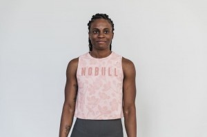 Nobull Muscle Muskelshirt Damen Rosa Rosa | VRIM-69402