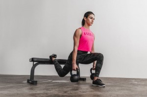 Nobull Muscle Muskelshirt Damen Rosa | CGWK-34820