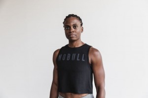 Nobull Muscle Muskelshirt Damen Schwarz | SJNF-41983