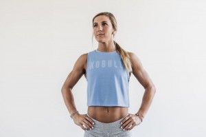 Nobull Muscle Tank Muskelshirt Damen Blau | ESNO-67913