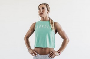 Nobull Muscle Tank Muskelshirt Damen Helltürkis | XOCT-42713