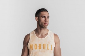 Nobull Muskelshirt Herren Gelb | KSNH-96385