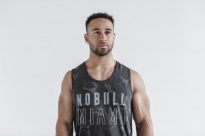 Nobull Muskelshirt Herren Grau | ELAO-52603