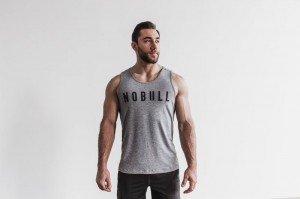 Nobull Muskelshirt Herren Grau | TYOW-03529