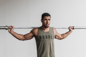 Nobull Muskelshirt Herren Grün | MOGK-41092