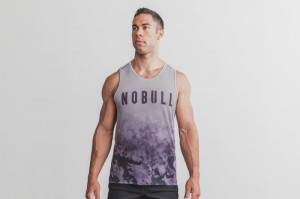 Nobull Muskelshirt Herren Lila | TILS-72643