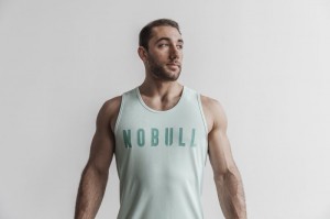 Nobull Muskelshirt Herren Mist | FWAE-78561