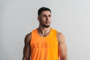 Nobull Muskelshirt Herren Orange | WCSJ-29407