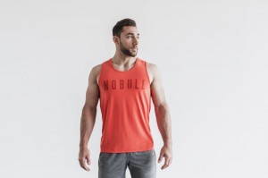 Nobull Muskelshirt Herren Rot | AMEV-80673