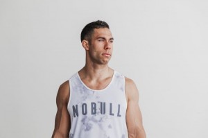 Nobull Muskelshirt Herren Weiß | LANU-67284