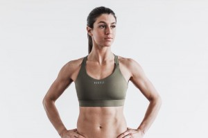 Nobull Pace Sport BH Damen Grün | LWAO-31406
