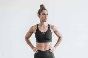 Nobull Pace Sport BH Damen Schwarz | HKBG-39586