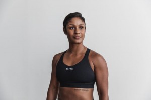 Nobull Pace Sport BH Damen Schwarz | KLUO-94310