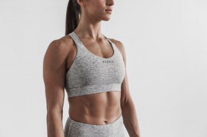 Nobull Pace Sport BH Damen Weiß | TCHK-35126