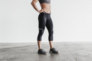 Nobull Pace Strumpfhose Damen Schwarz | RKBN-38950