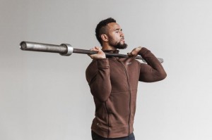 Nobull Performance Zip-up Hoodie Herren Mocha | GVUD-91820