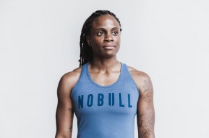 Nobull Racerback Muskelshirt Damen Blau | KZOE-93507