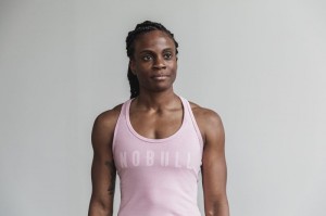 Nobull Racerback Muskelshirt Damen Rosa | JPSZ-95670