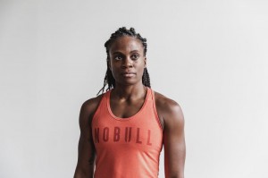 Nobull Racerback Muskelshirt Damen Terra Cotta | EGNH-39524