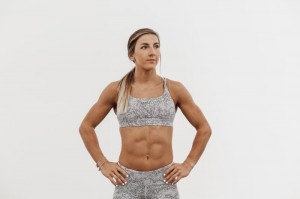 Nobull Sport BH Damen Weiß Camouflage | BHUC-38190
