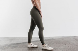 Nobull Stretch Strumpfhose Damen Grün | KDRF-96723