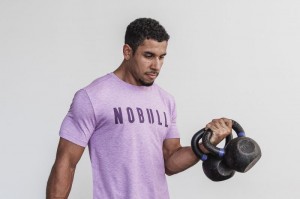 Nobull Tee (Bright Colors) T-shirts Herren Iris | YOHB-69340