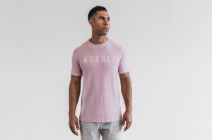 Nobull Tee (Bright Colors) T-shirts Herren Rosa | DSNJ-90756