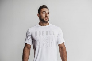 Nobull Tee (Madison) T-shirts Herren Weiß | SCYO-84196