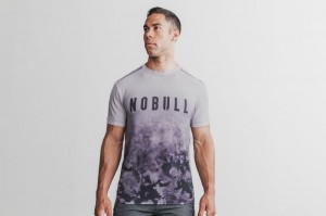 Nobull Tee T-shirts Herren Lila | ZXNF-30894