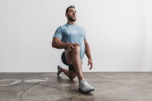 Nobull Tee T-shirts Herren Slate | APCX-46051