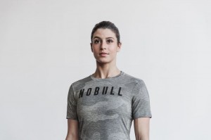 Nobull T-shirts Damen Grau Camouflage | YJSO-34129
