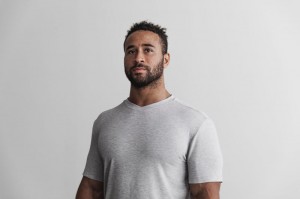Nobull V-neck Tee T-shirts Herren Hellgrau | UIVA-98540