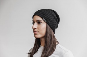Nobull Waffle Beanie Hüte Herren Schwarz | AMBD-60724