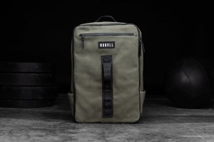 Nobull Waxed Canvas Backpack Taschen Damen Army | OTBW-70694