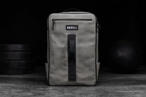 Nobull Waxed Canvas Backpack Taschen Damen Grau | VGFP-91268