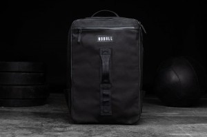 Nobull Waxed Canvas Backpack Taschen Herren Schwarz | BQXR-80192